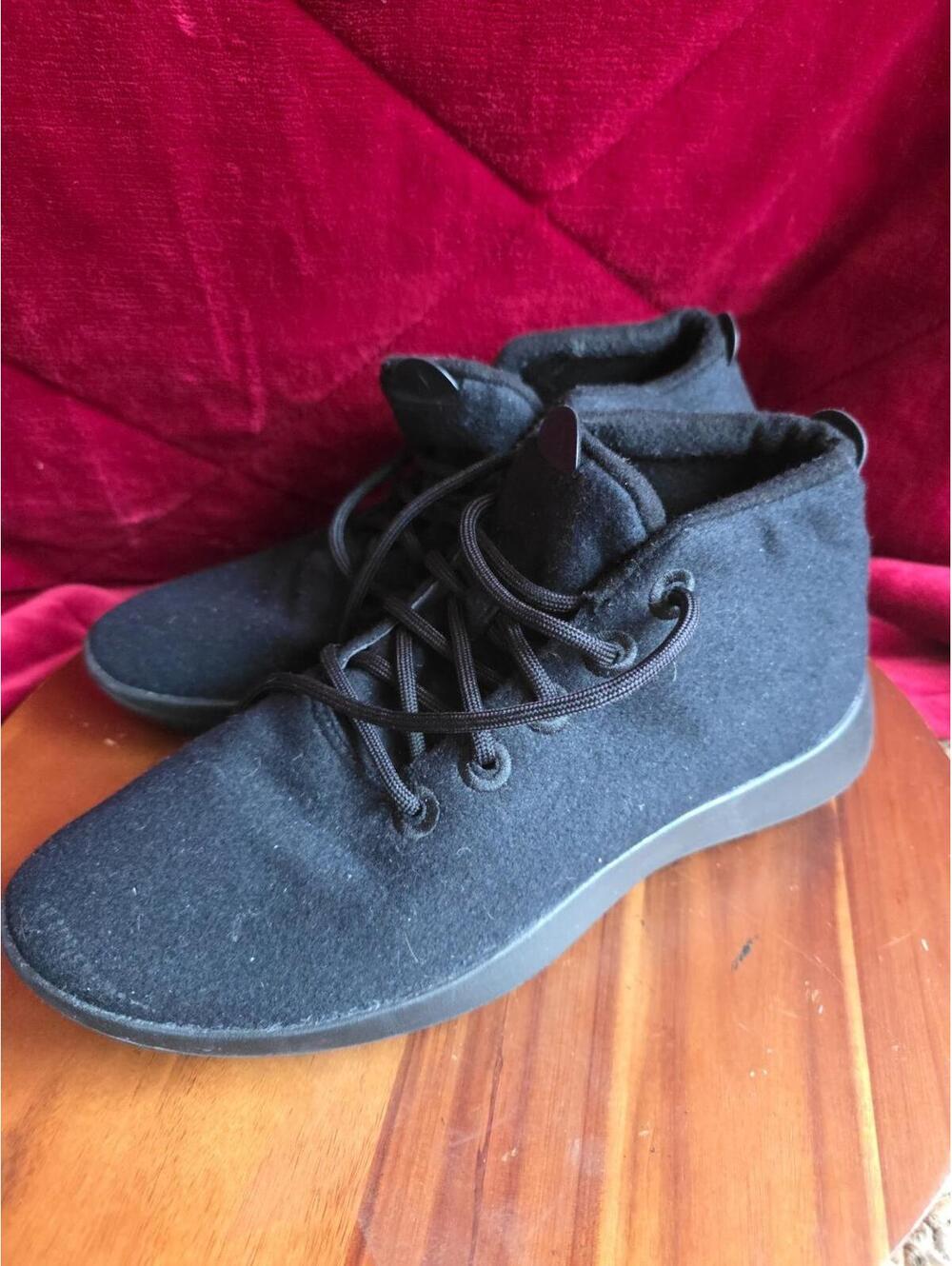 Allbirds Wool Runner Up Mizzle Mens Sz 11 True Black Mid Top Excellent Condition